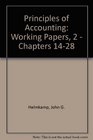 Principles of Accounting Working Papers 2  Chapters 1428