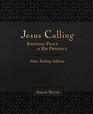 Jesus Calling NoteTaking Edition Leathersoft Black with full Scriptures Enjoying Peace in His Presence