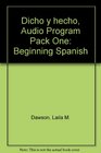 Dicho y hecho Beginning Spanish 5E Pack One