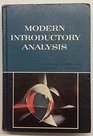 Modern Introductory Analysis