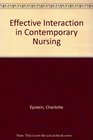 Effective Interaction in Contemporary Nursing