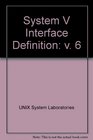 System V Interface Definition Unix System V