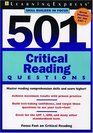 501 Critical Reading Questions