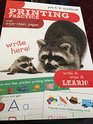 Printing Practice with WipeClean Pages  Grade Pre K to K Workbook