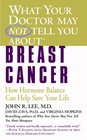 What Your Doctor May Not Tell You About  Breast Cancer How Hormone Balance Can Help Save Your Life