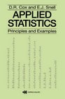Applied Statistics  Principles and Examples
