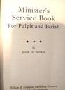 Minister's Service Book For Pulpit and Parish