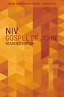 NIV Gospel of John Reader's Edition Paperback