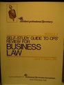 SelfStudy Guide for Business Law Module II  Business Law