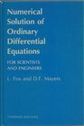Numerical Solution of Ordinary Differential Equations for Scientists and Engineers