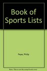 Book of Sports Lists