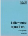 Differential Equations Unit Guide
