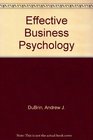 Effective Business Psychology