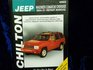 Chilton's Jeep Wagoneer/Comanche/Cherokee 198401 Repair Manual