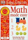 Math Made Easy: Kindergarten Workbook (Math Made Easy)