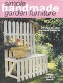 Simple Handmade Garden Furniture 23 StepByStep Weekend Projects