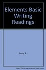 Elements of Basic Writing With Readings