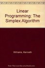 Linear programming The simplex algorithm