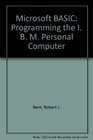 Microsoft Basic Programming the IBM PC
