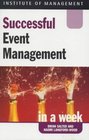 Successful Events Management in a Week