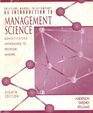 Solutions Manual to Accompany an Introduction to Management Science Quantitative Approaches to Decision Making