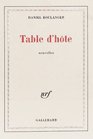 Table d'hote Nouvelles
