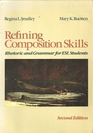 Refining composition skills Rhetoric and grammar for ESL students