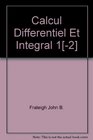 Calcul Differentiel Et Integral 1