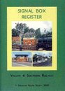 Signal Box Register Southern Railway v 4