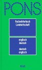PONS Fachworterbuch Landwirtschaft Englischdeutsch deutschenglisch