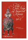 The last days of imperial Russia
