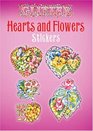 Glitter Hearts and Flowers Stickers