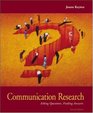 Communication Research Asking Questions Finding Answers