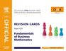 CIMA Revision Card Fundamentals of Business Maths Second Edition