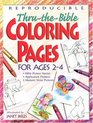 Thru-The-Bible Coloring Pages for Ages 2-4 (Teacher Training Series)