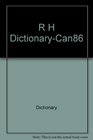 R H DictionaryCan86