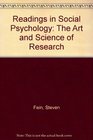 Readings in social psychology The art and science of research