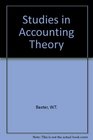 Studies in Accounting Theory