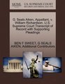 G Seals Aiken Appellant v William Richardson US Supreme Court Transcript of Record with Supporting Pleadings