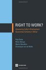 Right to Work Assessing India's Employment Guarantee Scheme in Bihar