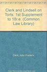 Clerk and Lindsell on Torts 1st Supplement to 18re