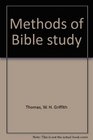 Methods of Bible study