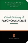 A Critical Dictionary of Psychoanalysis