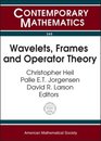 Wavelets Frames and Operator Theory