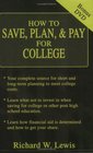 How to Save Plan  Pay for College