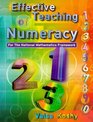 Effective Teaching of Numeracy