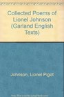 COLLECTED POEMS L JOHNSON
