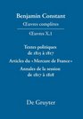 Textes Politiques De 1815 a 1817  Articles Du Mercure De France  Annales De La Session De 1817 a 1818
