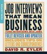 Job Interviews That Mean Business  Third Edition