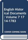 English Historical Documents 17141783